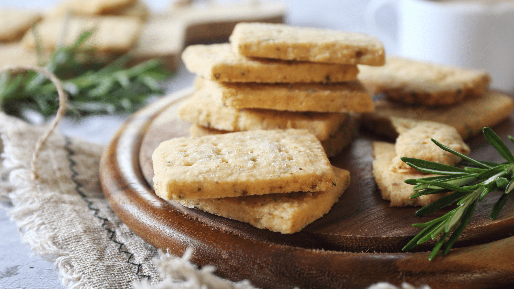 Ramble Blog Zesty Rosemary Shortbread Cookies
